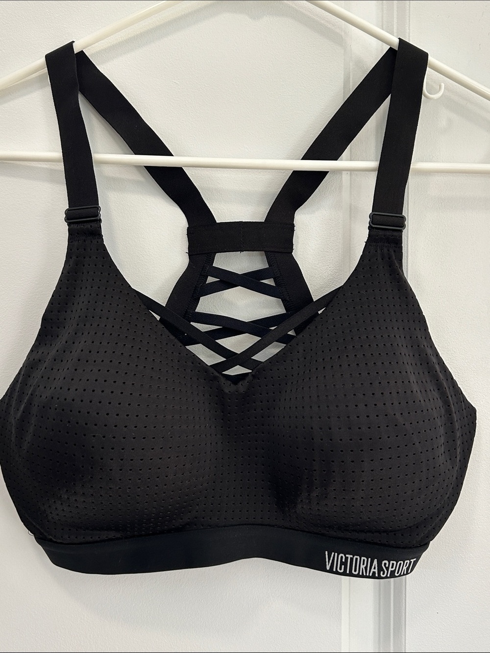 Victoria's Secret Black Crisscross Back Sports Bra